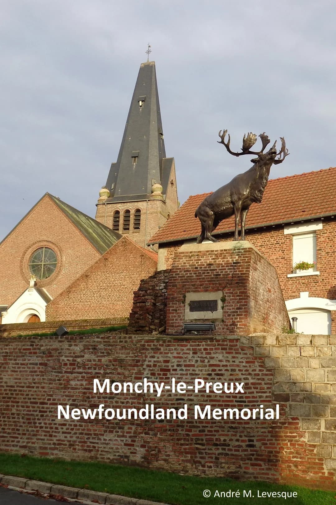 What is the significance of the Monchy-le-Preux Newfoundland Memorial?